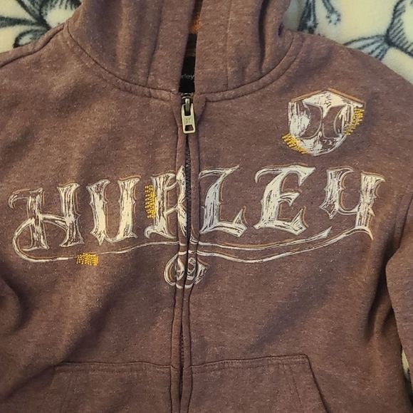 Girls Hurley brand zip up sweatshirt size small NWOT - Picture 2 of 3